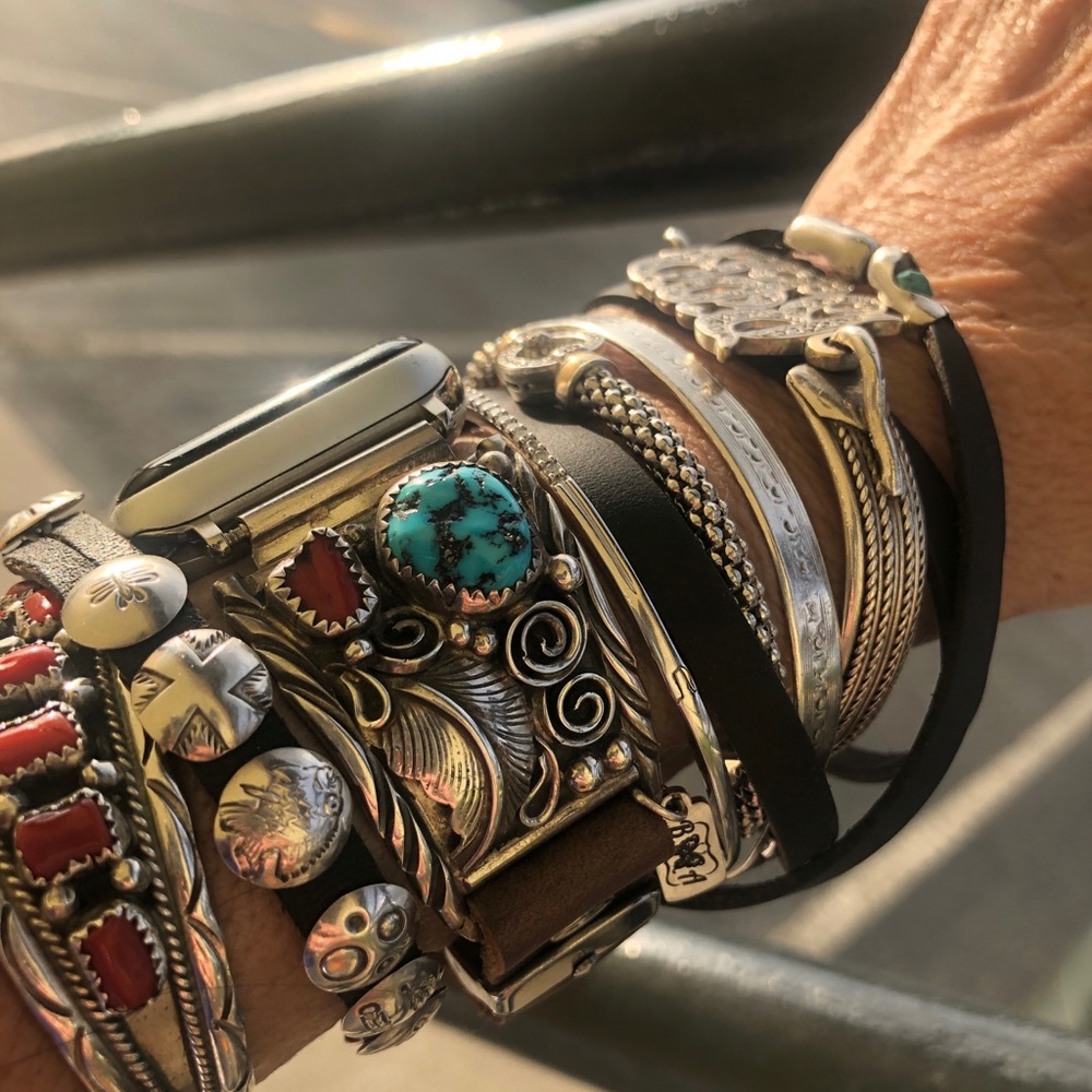 APPLE WATCH BAND/Native American STERLING